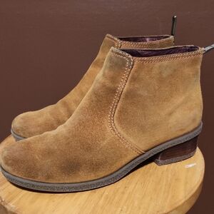 Dansko Brown Suede Ankle Booties